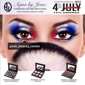 Vegan Makeup: highlighter, concealer and eyeshadow